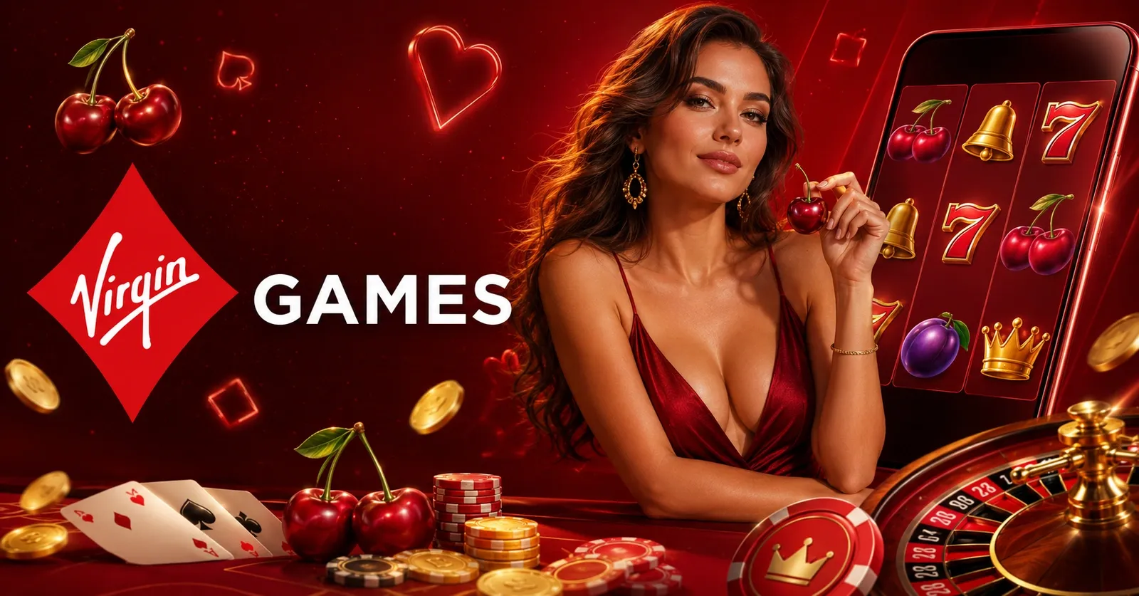 Virgin Games welcome banner for UK players